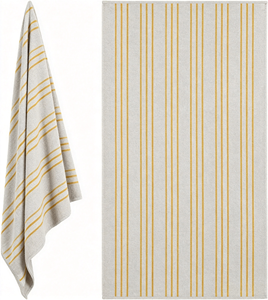 Toalla de Piscina Grande Personalizada con Logotipo, 100% Algodón, Diseño de Rayas Cabana, para Adultos, Venta al Por Mayor - Product Image 1