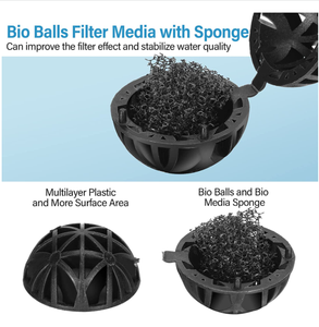 Billes bio en plastique écologiques modernes pour filtre de réservoir de poissons, aquarium et usage extérieur - Product Image 3