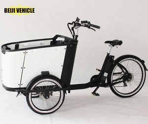 Bicicletta Elettrica Familiare Danese con Cassetta in Legno per 4 Bambini - Product Image 5