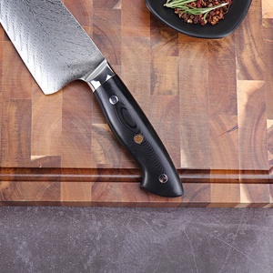 <span class=keywords><strong>Cuchillo</strong></span> de chef profesional de alta calidad de 8 pulgadas de acero damasco con hoja de acero al carbono y <span class=keywords><strong>cuchillo</strong></span> de cocina con mango G10 - Product Image 5