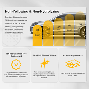 ฟิล์มใสกันรอยขีดข่วนสำหรับรถยนต์แบบมีกาวในตัว เงา ทนทาน ซ่อมแซมตัวเองได้ รับประกัน <span class=keywords><strong>8</strong></span> ปี  TPU PPF - Product Image 4
