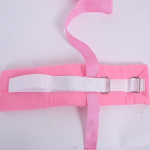 สายรัดข้อมือและข้อเท้าสำหรับผู้ป่วยติดเตียง สีชมพู พร้อมหัวเข็มขัดโลหะ ใช้งานด้วยมือ  ประเภทอุปกรณ์การแพทย์คลาส 1 - Product Image 1