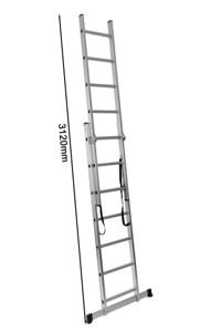 Escaliers escamotables domestiques en aluminium pliables triples portatifs modernes d'échelle pour l'escalade de ménage pour des appartements - Product Image 2