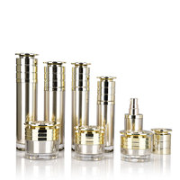 Flacon de lotion pour soins de la peau en plastique de 15 ml, 30 ml, 50 ml, 100 ml, 120 ml, couleur personnalisée, emballage de sérum pour les yeux avec pompe sans air