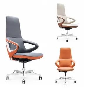 Cadeira de escritório de couro de luxo, moderna, alta qualidade, rotação, luxo, boss, cadeira de escritório