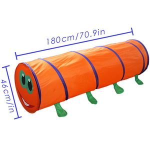 Tunnel de jeu portable 46*180cm pour enfants, tente de jeu pour ramper, tente pop-up pour jouer en extérieur - Product Image 4