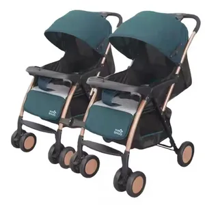 Poussette pliable pour bébé, grand chariot léger, poignée inversée, usine de poussette pour bébé en Chine