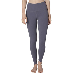 92 poliéster 8 Spandex colores sólidos mallas de entrenamiento de cintura alta pantalones Super suave elástico gimnasio Fitness Leggings para mujeres - Product Image 4