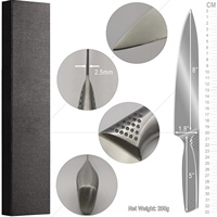 Nouveauté 2026 : Ensemble de couteaux de cuisine faits main en acier allemand à haute teneur en carbone (couteau de chef, Santoku, couteau utilitaire) avec coffret cadeau OEM
