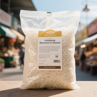 Sac de scellage arrière de qualité alimentaire de grande capacité personnalisé avec fenêtre transparente sac d'emballage de riz emballage flexible