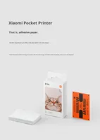 Imprimante photo de poche 1S, petite, portable, sans fil, pour photos couleur, vidéo et réalité augmentée sur plastique