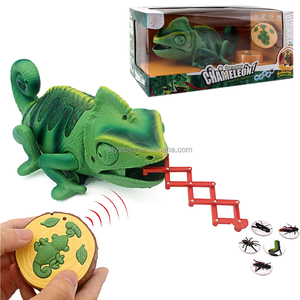 Jouets caméléons télécommandés infrarouges pour farces et blagues, jouet caméléon télécommandé changeant de couleur, animaux de compagnie électroniques qui marchent, jouet de voiture, animaux - Product Image 1