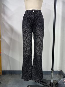 Jean droit en denim délavé effet vieilli, taille haute, pour femme, style mode - Product Image 6