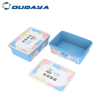 Contenedor Rectangular de Plástico PP Ecológico de 1.1L 1KG, Hecho con Materiales Reciclados, con Tapa con Cierre de Seguridad para Uso Alimentario