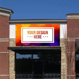 Impression de Bannières Extérieures de Grande Taille, Matériel d'Impression de Bannières en Vinyle PVC, Bannière Personnalisée avec Logo et Texte, Bannière Imperméable - Product Image 1