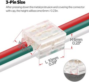 Tapas de terminación de cable de alimentación SPT-1 para luces navideñas, superventas, con colores en liquidación - Product Image 3
