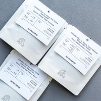 Sacs d'échantillons de grains de café en papier kraft blanc écologiques et recyclables de 50 g et 20 g ; Emballage individuel résistant à l'humidité pour biscuits et en-cas
