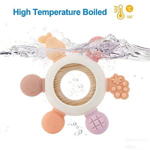 <span class=keywords><strong>Anneau</strong></span> <span class=keywords><strong>de</strong></span> <span class=keywords><strong>dentition</strong></span> en <span class=keywords><strong>silicone</strong></span> souple sans BPA avec <span class=keywords><strong>anneau</strong></span> en <span class=keywords><strong>bois</strong></span> pour apaiser les gencives des enfants - Product Image 6