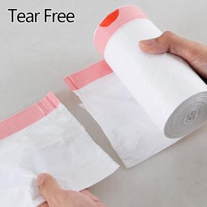 Bolsas de Basura Pequeñas con Cordón de PE Blanco, Desechables y Reciclables, Ecológicas para Uso en el Baño - Product Image 2