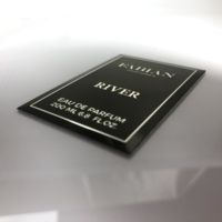 Autocollant adhésif en vinyle d'échantillon original personnalisé de marque privée de parfum de qualité supérieure de fleurs classiques pour la fabrication de bougies