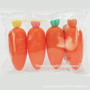 Ensemble de surligneurs <span class=keywords><strong>Carotte</strong></span> Mini pour Élèves du Primaire, Cadeau pour Enfants, Marqueurs Surligneurs 6 Couleurs de Haute Qualité, Couleurs Bonbon, PVC - Product Image 6