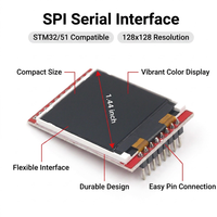 Module d'affichage LCD TFT 1,44 pouce 128x128 avec interface série SPI, écran couleur et pilote ST7735 pour exemples STM32 51