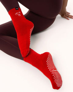 कपास कस्टम पाइलेट्स 100% सबसे अच्छी बिक्री गैर-पर्ची मोजे के साथ आकर्षक योग मोजे आरामदायक योग मोजे के साथ सहज योग मोजे सहज योग मोजे - Product Image 4