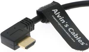 Câble Alvin's 8K à angle gauche/droit haute vitesse 2.1 avec gaine tressée pour Atomos Ninja 8K/4K/FS5/<span class=keywords><strong>FS7</strong></span>/FX9/C300/C500 - Product Image 2