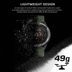 North Edge ALPS Outdoor Rugged Smartwatch 50M Waterproof Smartwatch for Men and Women Sport <b>Compass</b> Digital Carbon Fiber <b>Watch</b> - Product Image 3
