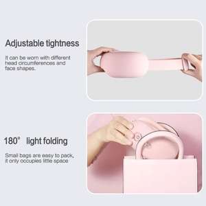 Máquina de terapia ocular con batería recargable de diseño elegante, masajeador de ojos con frecuencia vibratoria con pantalla LED con música integrada - Product Image 6