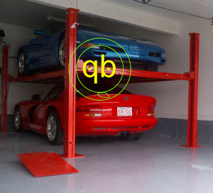 Pont élévateur de stationnement à quatre poteaux, actionné par vérin hydraulique, capacité de levage jusqu'à 3200 kg, catégorie de produit : équipement de stationnement - Product Image 2