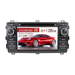 Carplay Android 11 128 Dành Cho Toyota Auris 2013-2015 Đầu Phát DVD Trên Xe Hơi Điều Hướng GPS Âm Thanh Nổi Đa Phương Tiện Đầu Ghi Âm