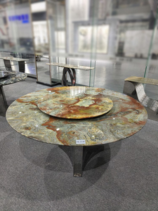 Mesa cuadrada de piedra de lujo Muebles de piedra personalizados de primera calidad para mesas de comedor elegantes para hoteles y hogares Fabricante superior - Product Image 3