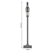 Aspiradora Inalámbrica RAF R.8749 de 50W, 6000Pa de Succión Potente, Recipiente para Polvo de 0.5L, Recargable por USB DC, con Cepillo para Pisos, para Uso en el Hogar y el Automóvil