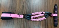 Banda de resistencia para pedales mejorada con asa, dispositivo de pedal de pie con tubo ajustable, bandas de ejercicio de tracción