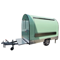 Remorque à glaces, camion de crème glacée, chariot portable pour café, gâteaux, pâtisseries, desserts, limonade, chariot alimentaire mobile