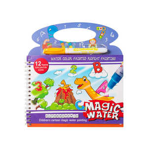 Livre d'images Magic Doodle Water pour enfants livre de dessin de jouets à spirale impression offset papier d'art livre d'eau magique - Product Image 1