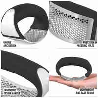Keuken Knoflookpers Comfortabele Grip Roestvrij Staal Knoflookpers Knoflookhakker