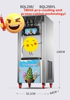 Machine à cornets de crème glacée professionnelle, machine à gaufres pour cornets de crème glacée pour les magasins de crème glacée avec système de distribution automatique et écran LED