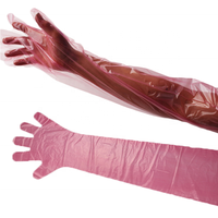 Gants vétérinaires Ai vétérinaires en plastique Transparent Eva Ldpe longs gants de vétérinaire pour l'insémination artificielle de vache de ferme de bétail