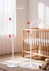 Support de sol universel réglable en fer massif robuste pour moniteur bébé, compatible avec VTech Momcozy <span class=keywords><strong>Motorola</strong></span> - Product Image 3