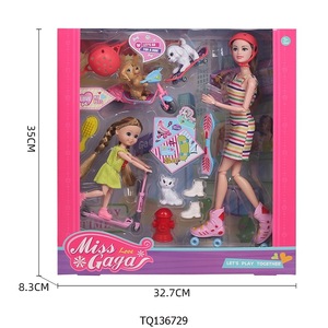 Yeni sıcak satış ucuz sevimli özel güzel BJD ev kız bebekler kızlar için farklı aksesuarlar oyun çocuk oyuncakları hediyeler kutu seti - Product Image 2
