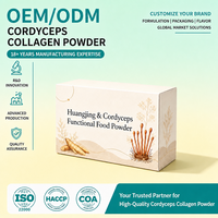 Bubuk Kolagen Cordyceps OEM ODM Label Pribadi Grosir Goji Berry Ginseng Bunga Cordyceps untuk Kesehatan Sehari-hari