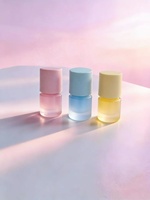 Prix d'usine – Flacon compte-gouttes rond transparent de 10 ml pour mini-parfum/huile essentielle et sérum de soin de la peau avec bouchon compte-gouttes doré
