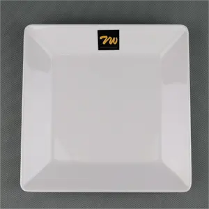 5.5 6.5 7.5 8.5 9.5Inch White Square Serving Dinner Plates For Steak Pasta Salad Snacks Dessert Appetizer