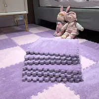 Tapis poilu de haute qualité à bas prix, tapis de sol en peluche