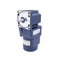 Réducteur d'engrenages à angle droit de type 80, moteur de réduction à arbre creux, moteur monophasé 220V à arbre plein, moteur à vitesse réglable 5RK25GN-C