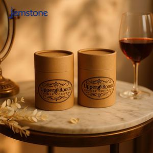 Emballage en tube de carton recyclable pour bougies et bocaux en verre, avec structure écologique - Product Image 2