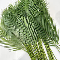 Feuilles de palmier artificielles vertes de haute qualité en gros, écologiques, durables, plantes suspendues pour la décoration intérieure, Thanksgiving, Fête des Mères