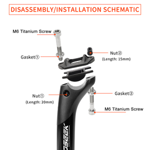 <span class=keywords><strong>Tija</strong></span> de sillín de <span class=keywords><strong>carbono</strong></span> para bicicleta de montaña OEM ODM con desplazamiento de 20 mm, 350/400 mm, <span class=keywords><strong>27.2</strong></span>/31.6 mm, con tornillo de aleación de titanio, ligera y de alta resistencia - Product Image 2